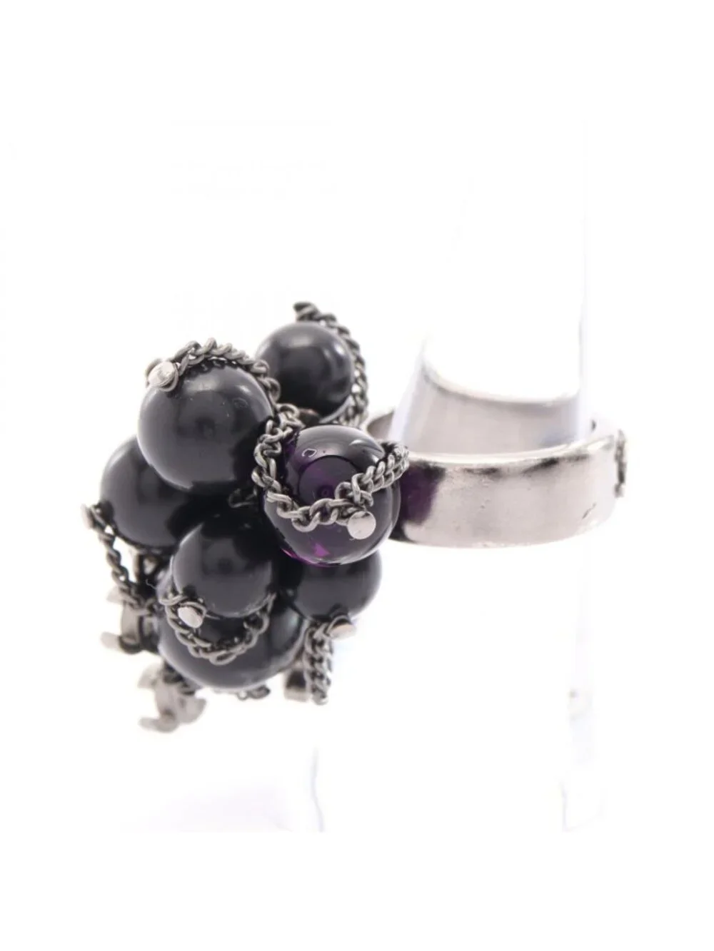 Chanel Ring CC Logo Chain Stainless Steel